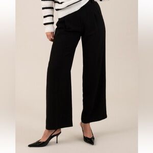 Elegant Black Wide Leg Trousers
